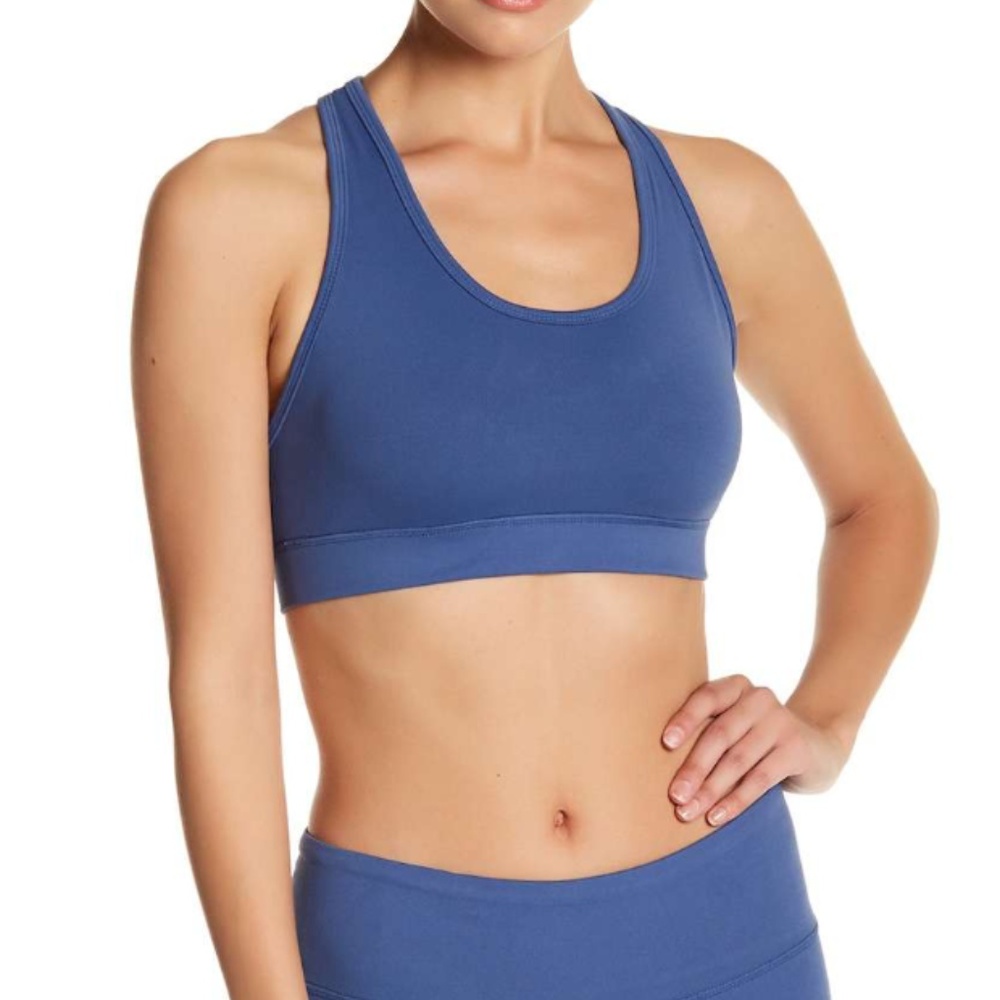 Threads 4 Thought Blue Lace-Up Back Bra